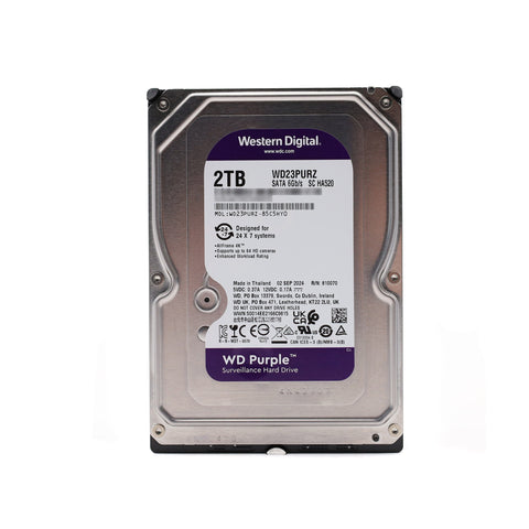 Western Digital WD Purple 2TB interne Festplatte 512e 3.5" SATA 6Gb/s WD23PURZ