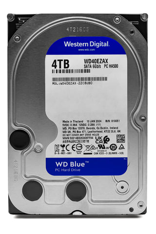 Western Digital WD Blue 4TB interne Festplatte HDD 512e 3.5" SATA 6Gb/s WD40EZAX