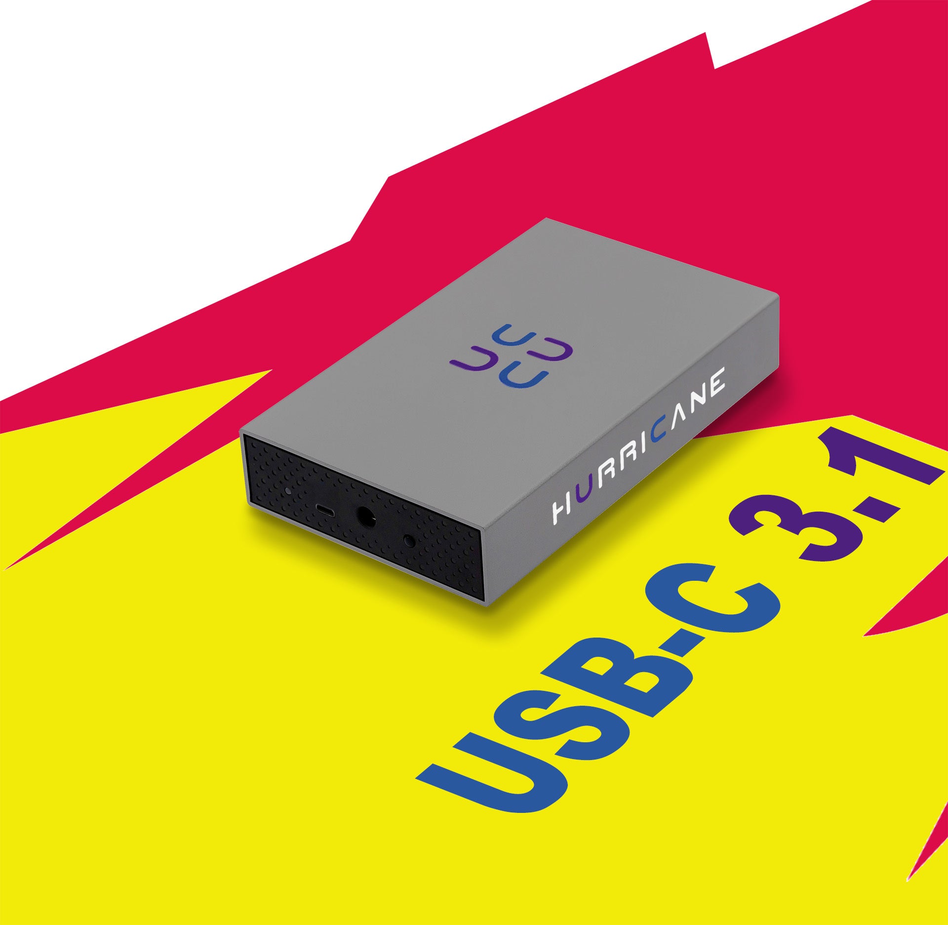 Hurricane 3518C3 500GB Aluminium Externe Festplatte, 3.5 Zoll, USB C HDD extern Backup Desktop Speicher mit Netzteil für PC, smart TV, Ps4, Xbox Laptop, kompatibel mit Windows mac OS Linux