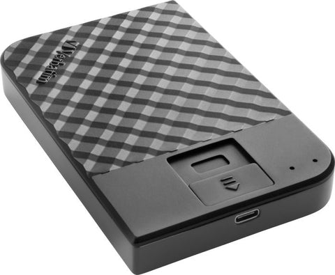 Verbatim 53651 Fingerprint Secure Tragbare externe  Festplatte  2 TB , 2,5", USB-C  schwarz