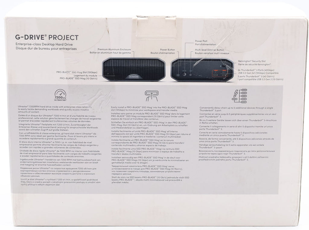 SanDisk PROFESSIONAL G-DRIVE 8 TB Desktop-Festplatte SDPHG1H-008T-MBAAD