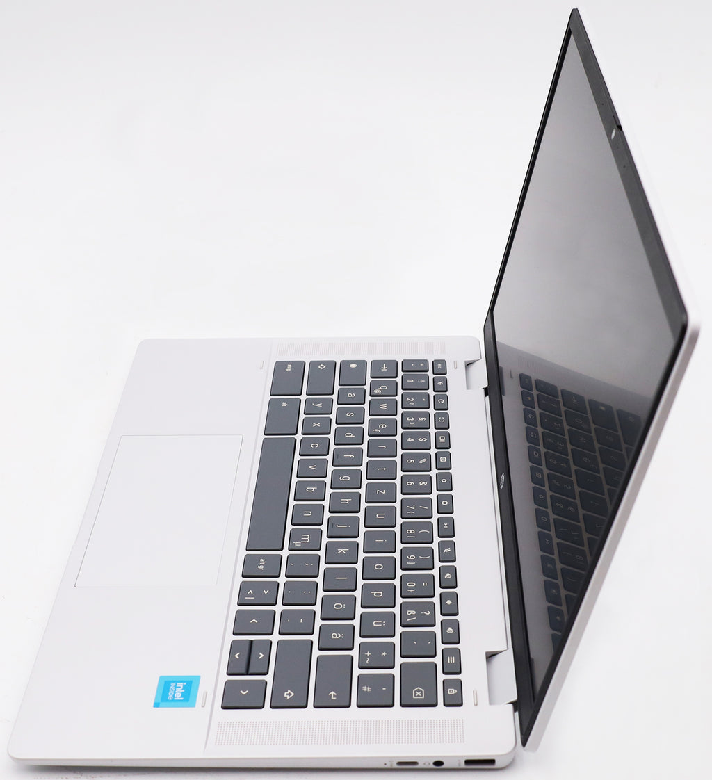 HP Chromebook x360 14b-cd0213ng Glacier Silver N100 4GB RAM 128GB Flash DE