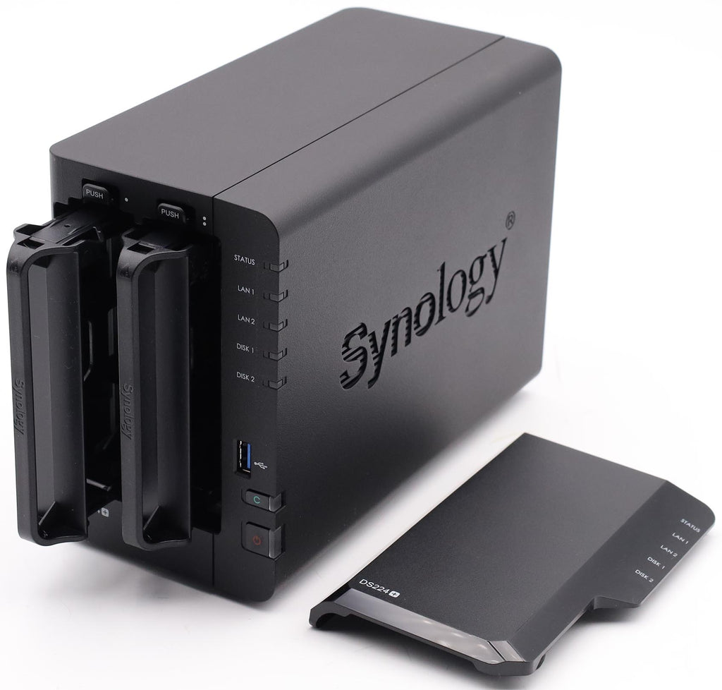 Synology DS224+ 2 Bay Desktop NAS-Gehäuse 2GB DDR4 RAM Celeron J4125 CPU