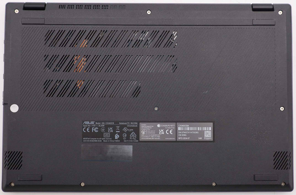 ASUS Chromebook Plus CX34 Laptop 14" IPS Core i3-1215 8GB RAM 128GB UFS DE