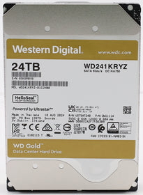 Western Digital WD Gold 24TB interne HDD 24/7 512e 3.5" SATA 6Gb/s ‎WD241KRYZ