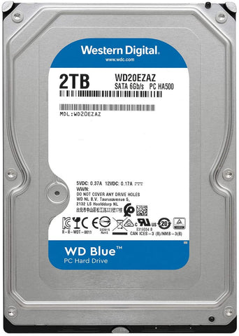 WD Blue 3,5" HDD 2TB SATA III 256Mb Cache 5400U/min WD20EZAZ
