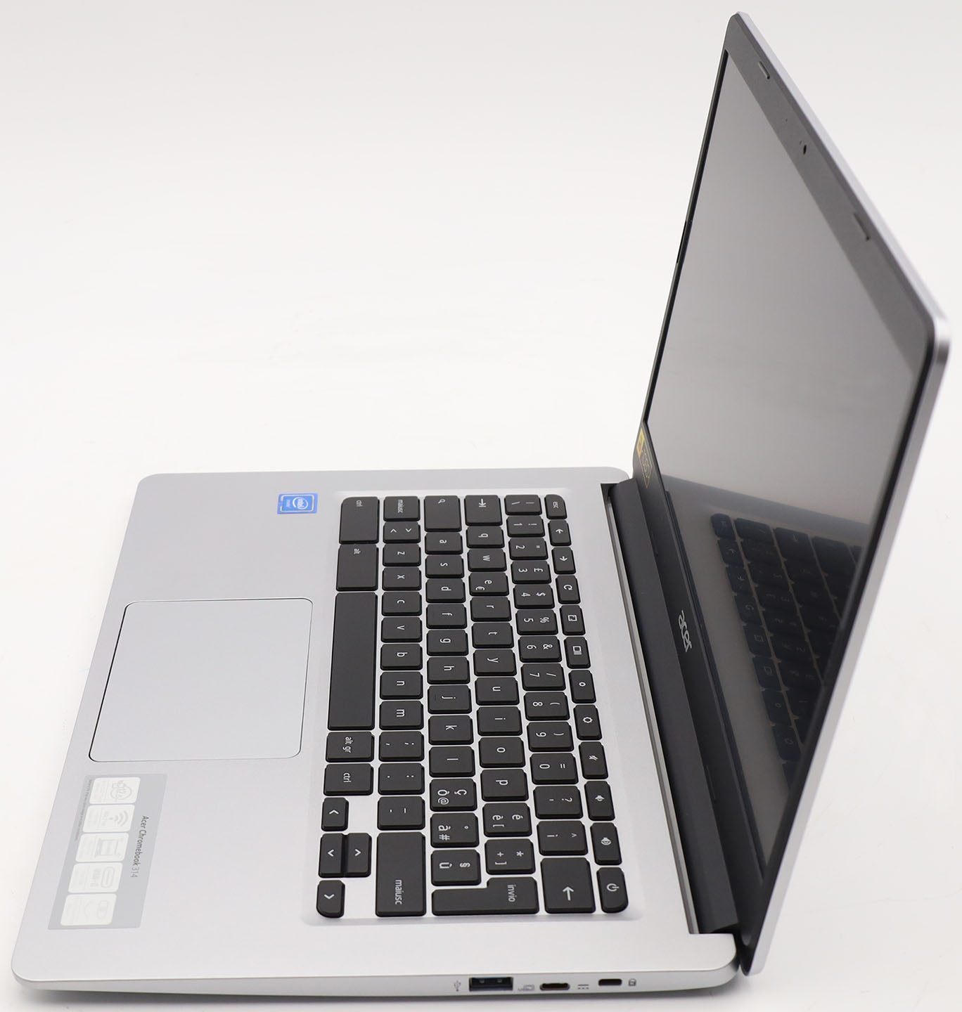 Acer Chromebook 14 CB314-1H-C0U7 silber Celeron N4020 4GB RAM 64GB Flash QWERTY