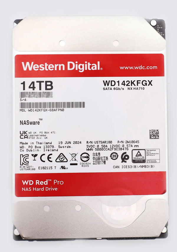 Western Digital WD Red Pro 14TB, 24/7, 512e / 3.5" / SATA 6Gb/s
