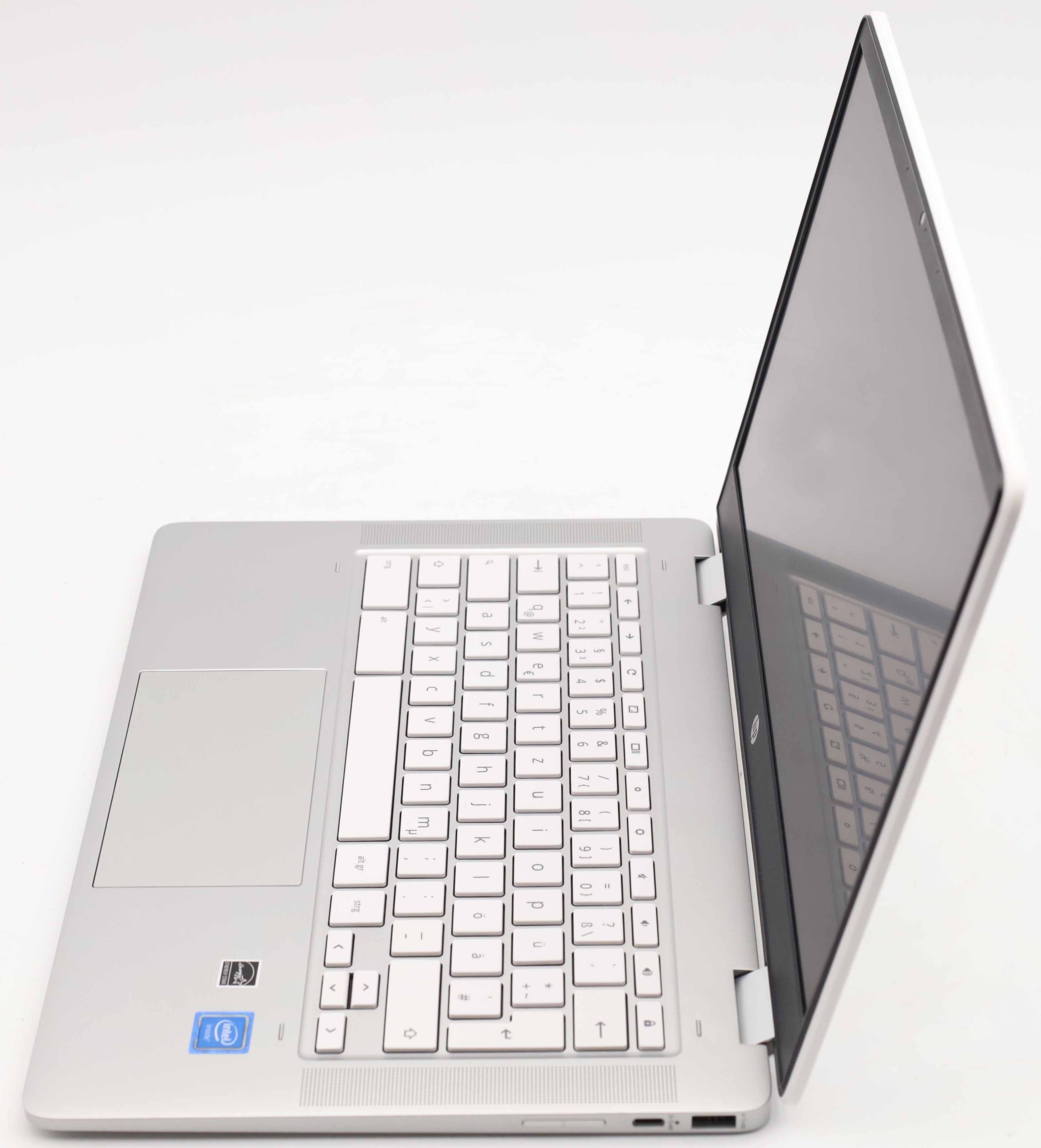 HP Chromebook x360 14a-ca0220ng Ceramic White Celeron N4120 4GB RAM 64GB eMMC DE