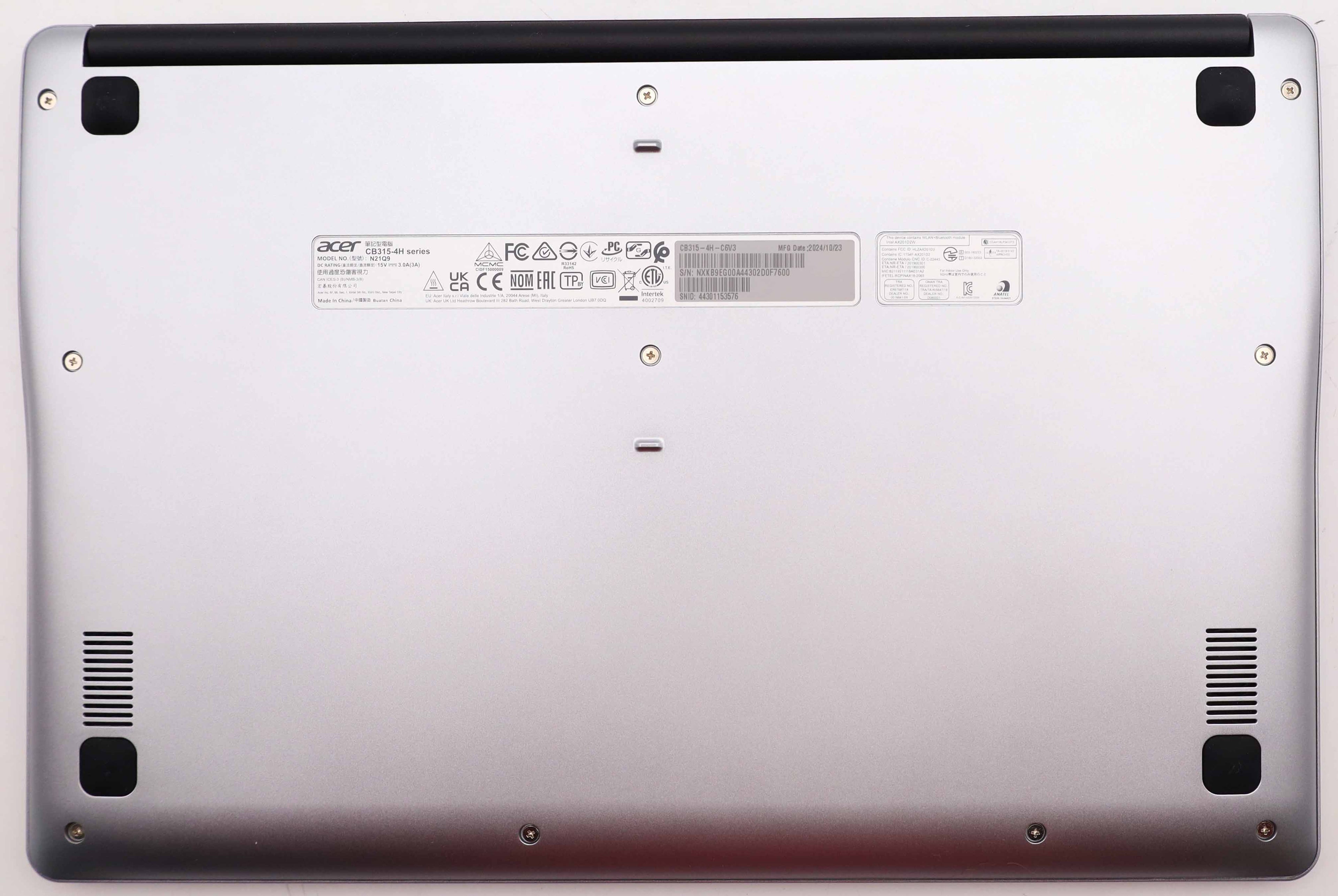 Acer Chromebook 315 CB315-4H-C6V3 15,6″ FHD 8 GB RAM 128 GB eMMC Celeron N4500