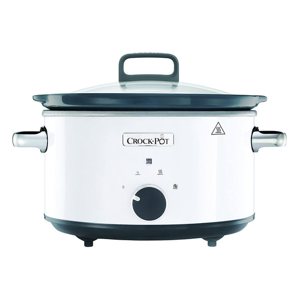 Crock-Pot CSC030X Schongarer (3,5 L) - Einstellbar, Weiß, Spülmaschinenfest  - Perfekt für 4 Personen