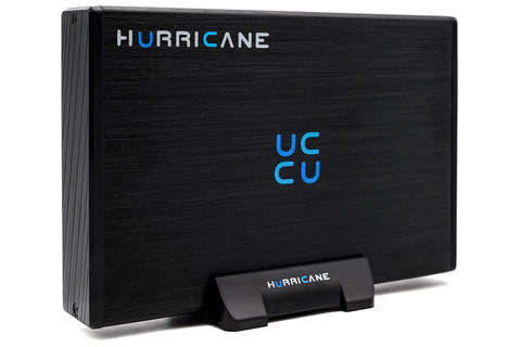 Hurricane GD35612 300GB Aluminium Externe Festplatte, 3.5" HDD USB 3.0, 16MB Cache für Mac, PC, Backups