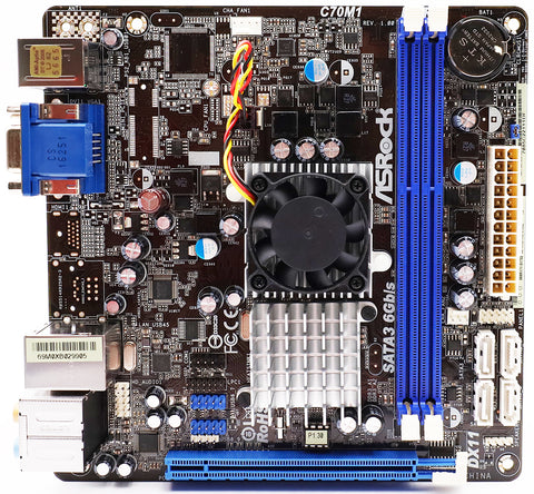 ASRock C70M1 Mainboard (Sockel HD6290, VGA, SND, GLN, SATA III, DDR3)